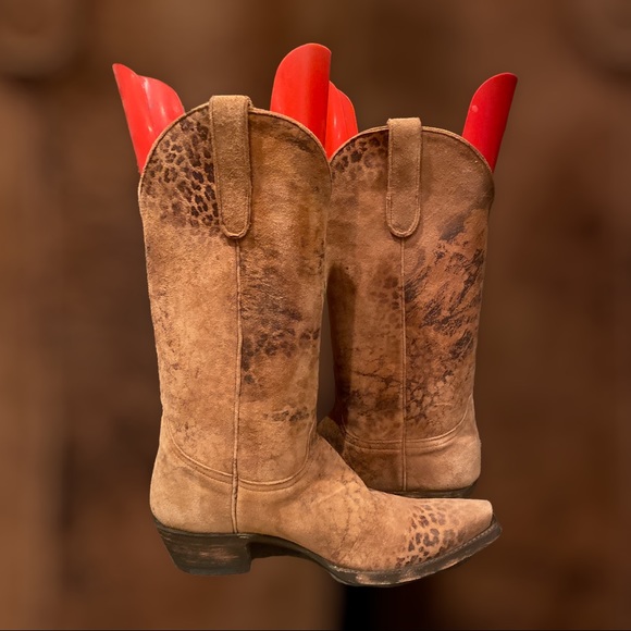 Old Gringo Leopardito Brown Boots 13 inch size 9 New - Picture 3 of 16